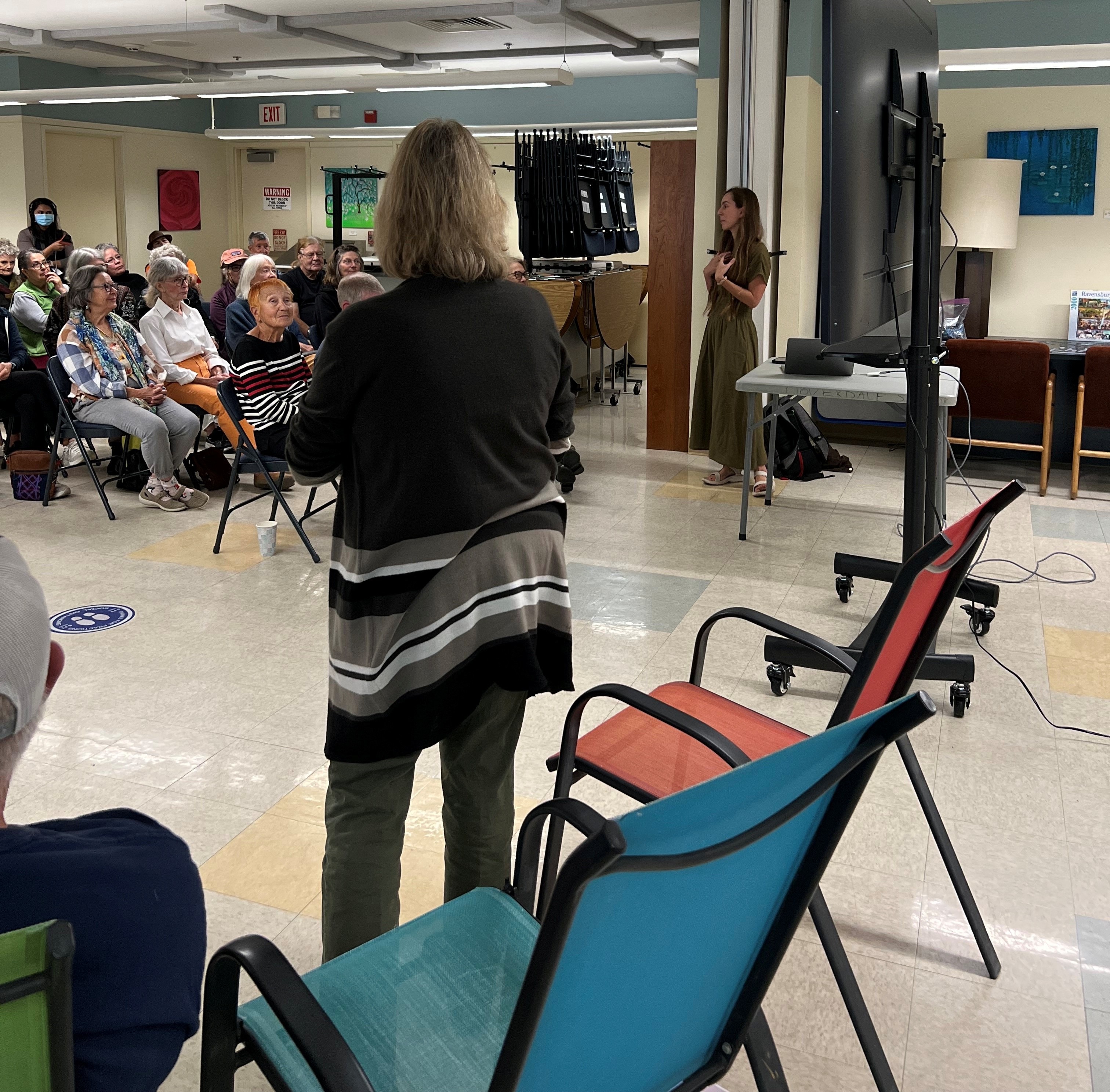 Community gathering at Coffee with the Mayor event